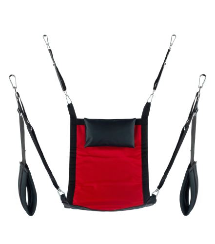 Rectangle fabric sling - Complete set Red