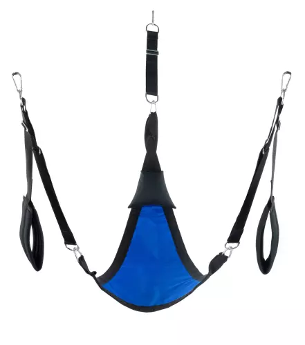 Sling aus Stoff Dreieck - Komplettset Blau – 1/3