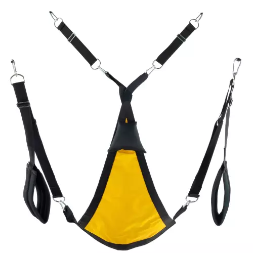 Sling aus Stoff Dreieck - Komplettset Gelb – 2/3