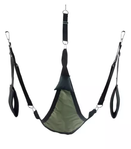 Sling aus Stoff Dreieck - Komplettset Khaki – 1/3