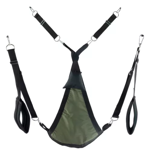 Sling aus Stoff Dreieck - Komplettset Khaki – 2/3