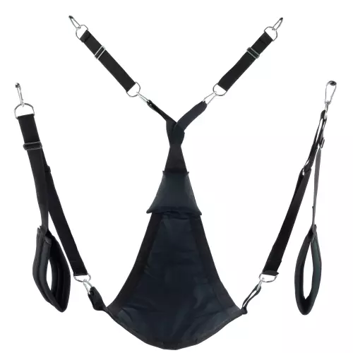 Sling aus Stoff Dreieck - Komplettset Schwarz – 2/3
