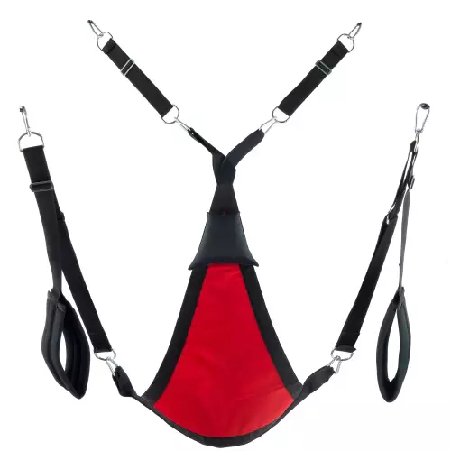 Sling aus Stoff Dreieck - Komplettset Rot – 2/3