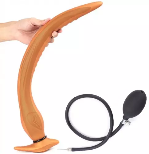 Aufblasbarer langer Butt Plug EEL M 37 x 4,5cm – 1/5