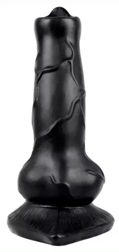 Dildo Hundenschwanz 12 x 4cm Schwarz – 1/2