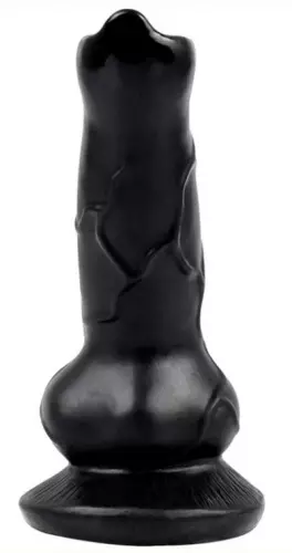 Dildo Hundenschwanz 12 x 4cm Schwarz – 2/2