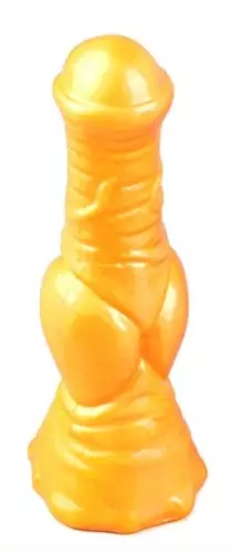 Wolf Dildo 17 x 5.7cm Yellow – 1/3