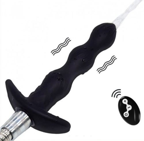 Vibrierender Plug mit automatischem Spray 14.5 x 3cm