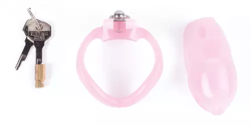 Keuschheitskäfig No Touch 8.5 x 3cm Rosa – 2/2