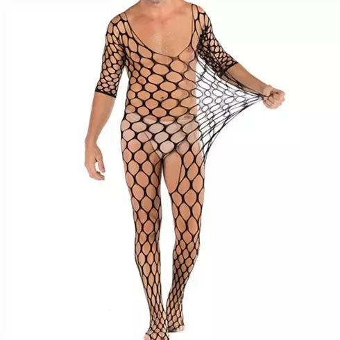 Offener Mesh-Overall TITANIUM – 4/4