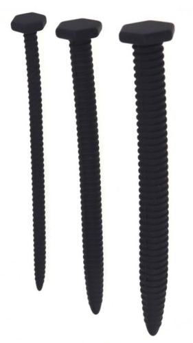 Set aus 3 Silikon-Urethralstäben 14.5cm - Durchmesser 6 bis 13mm