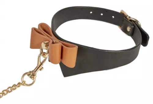 Halsband und Leine Butler Schwarz und Braun – 4/7