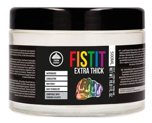Fist It Extra Thick Rainbow Water-Based Lubricant 500ml