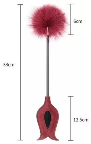 Reitgerte-Federbürste Victoria Lila 43cm – 6/6