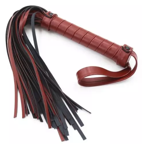 Peitsche Flirting Schwarz und Rot 40cm – 1/6