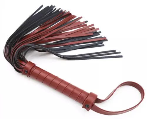 Peitsche Flirting Schwarz und Rot 40cm – 3/6