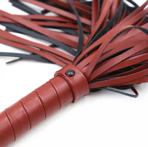 Peitsche Flirting Schwarz und Rot 40cm – 5/6