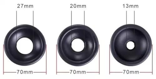 Satz von 3 weichen Hülsen für Penispumpe 60mm – 6/6