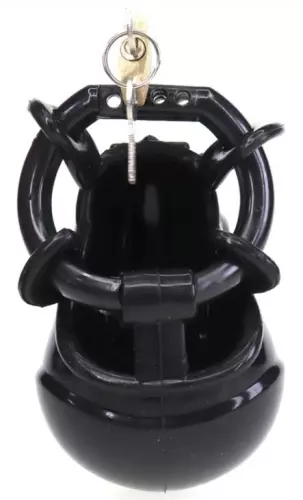 Keuschheitskäfig Full Egg 7,7 x 2,8cm Schwarz – 2/5