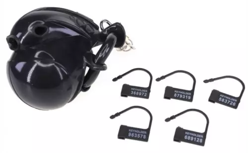 Keuschheitskäfig Full Egg 7,7 x 2,8cm Schwarz – 5/5
