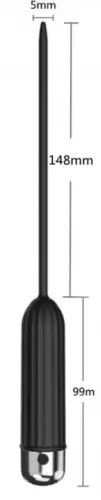 Vibrierende Harnröhrenstab Glossy 15cm - Durchmesser 4mm – 5/5