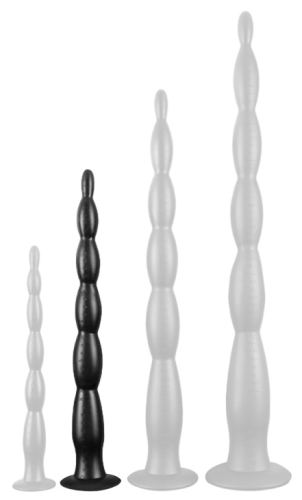 Scale Beads M Long Dildo 40 x 4cm Black