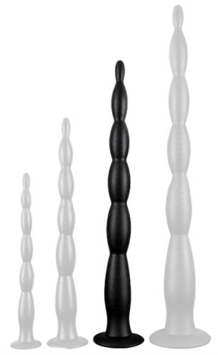 Scale Beads L Long Dildo 50 x 5cm Black