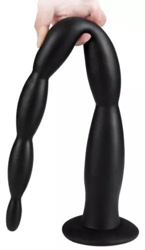 Scale Beads L Long Dildo 50 x 5cm Black – 3/3