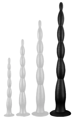 Long Dildo Scale Beads XL 60 x 6cm Black – 1/3