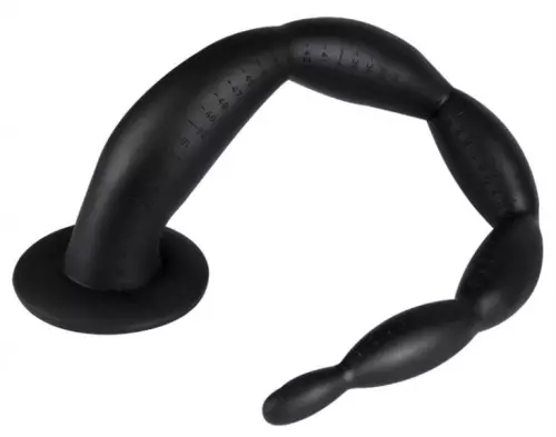 Long Dildo Scale Beads XL 60 x 6cm Black – 2/3