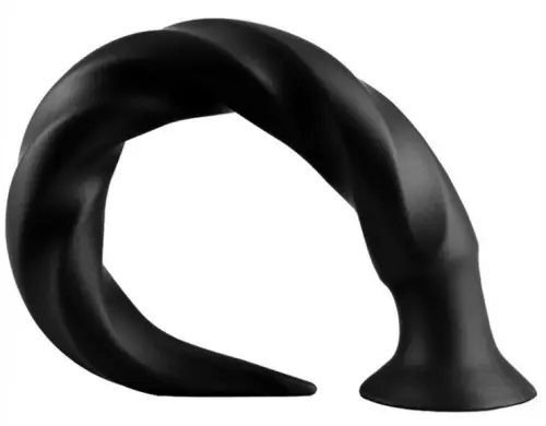 Long Tail L Dildo 50 x 5cm Black – 2/2