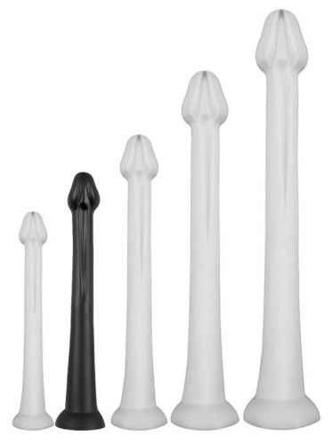 Whale Dildo M Long Dildo 35 x 5.5cm - Tip 4.6cm Black