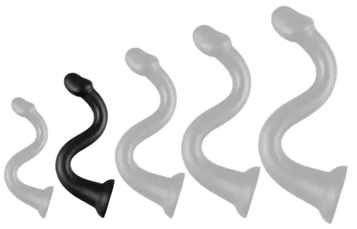 Whale Dildo M Long Dildo 35 x 5.5cm - Tip 4.6cm Black – 3/3
