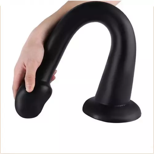 Langer Dildo Whale Dildo XL 48 x 7cm - Spitze 5.5cm Schwarz – 2/3