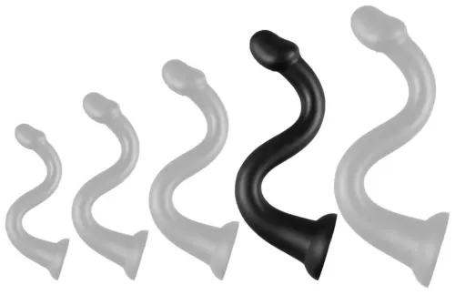 Langer Dildo Whale Dildo XL 48 x 7cm - Spitze 5.5cm Schwarz – 3/3