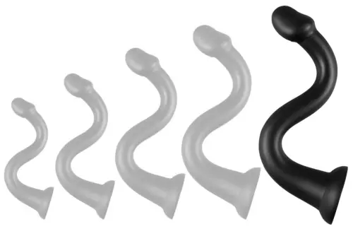 Langer Dildo Whale Dildo XXL 55 x 7.5cm - Spitze 6.3cm Schwarz – 3/3