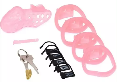 Keuschheitskäfig XGuard 10 x 3cm Rosa – 2/3