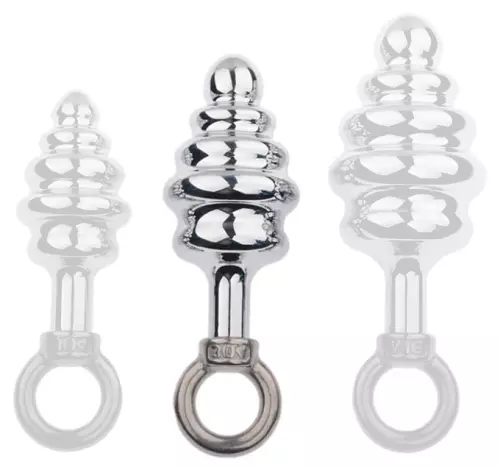 Metall-Plug mit Ring Butt Pal 7 x 3,5cm – 1/2