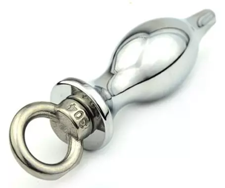 Analplug aus Metall mit Ring Pioneer 7.2 x 2.6cm – 2/3