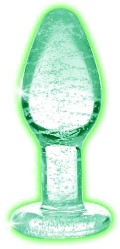 Glow S Phosphorescent Glass Plug 7 x 2.8cm