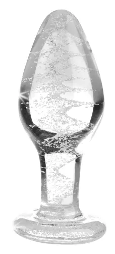 Glasanalpfropfen phosphoreszierend Glow M 8 x 3.4cm – 3/8