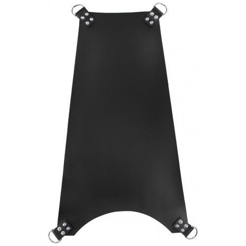 4 Point Fitted Leather Sling Black
