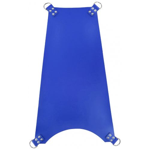 4 Point Fitted Leather Sling Blue