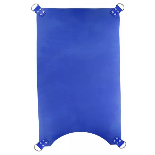 Sling aus Leder 4 Punkte Blau – 4/4