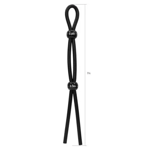 Verstellbarer Cockring Double Schwarz – 5/12