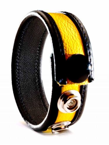 Cockring Leder Gelb