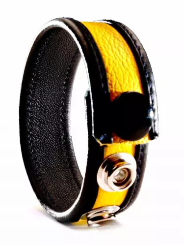Cockring Leder Gelb – 1/4