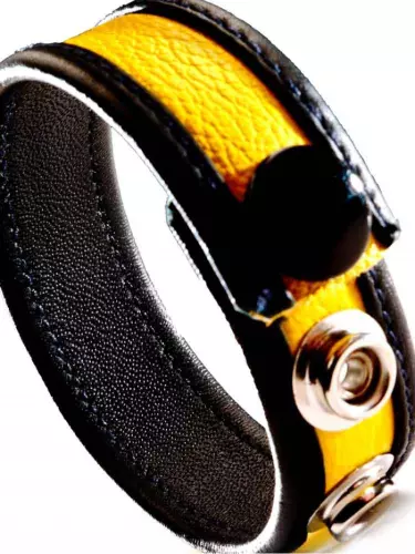 Cockring Leder Gelb – 2/4