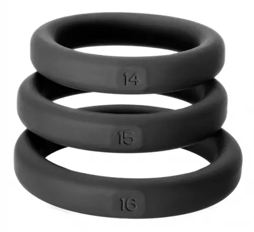 3er Set Penisringe Xact-Fit S-M – 1/2