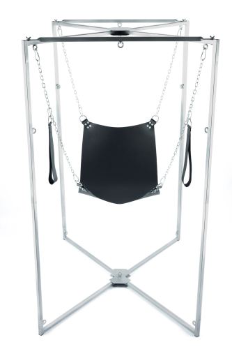 Sling Kit Leather Square Black Frame Grey